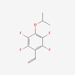 molecular formula C11H10F4O B3101332 4-Isopropoxy-2,3,5,6-tetrafluorostyrene CAS No. 1391033-32-1