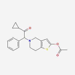 2-[2-(Acetyloxy)-6,7-dihydrothieno[3,2-c]pyridin-5(4h)-yl]-1-cyclopropyl-2-phenylethanone