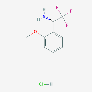 molecular formula C9H11ClF3NO B3101364 (S)-2,2,2-三氟-1-(2-甲氧基苯基)乙胺盐酸盐 CAS No. 1391397-32-2