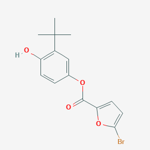 molecular formula C15H15BrO4 B310137 3-Tert-butyl-4-hydroxyphenyl 5-bromo-2-furoate 