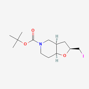 molecular formula C13H22INO3 B3101425 tert-butyl2-(iodomethyl)hexahydrofuro[3,2-c]pyridine-5(6H)-carboxylate CAS No. 1391733-64-4