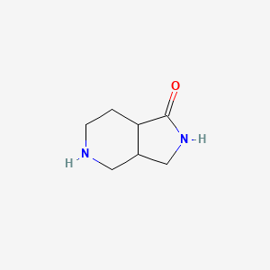 molecular formula C7H12N2O B3101430 octahydro-1H-pyrrolo[3,4-c]pyridin-1-one CAS No. 1391926-56-9