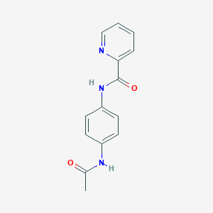 molecular formula C14H13N3O2 B310144 N-(4-acetamidophenyl)pyridine-2-carboxamide 