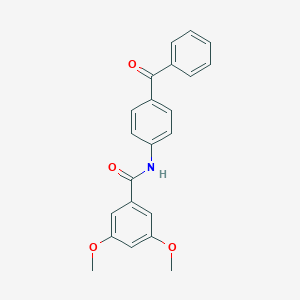 molecular formula C22H19NO4 B310146 N-(4-benzoylphenyl)-3,5-dimethoxybenzamide 