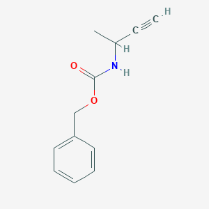 molecular formula C12H13NO2 B3101483 (1-Methyl-prop-2-ynyl)-carbamic acid benzyl ester CAS No. 1393576-61-8