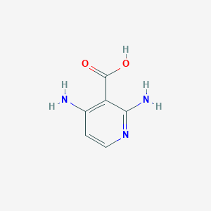 molecular formula C6H7N3O2 B3101487 2,4-Diaminonicotinic acid CAS No. 1393582-16-5