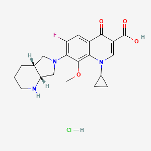 molecular formula C21H25ClFN3O4 B3101494 ent-Moxifloxacin Hydrochloride CAS No. 1394029-14-1