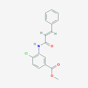 molecular formula C17H14ClNO3 B310150 Methyl 4-chloro-3-(cinnamoylamino)benzoate 
