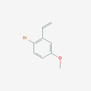 molecular formula C9H9BrO B3101530 1-Bromo-2-ethenyl-4-methoxybenzene CAS No. 139469-06-0
