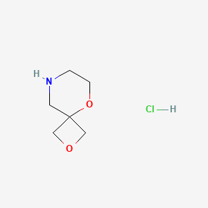 molecular formula C6H12ClNO2 B3101544 2,5-Dioxa-8-azaspiro[3.5]nonane hydrochloride CAS No. 1394840-20-0
