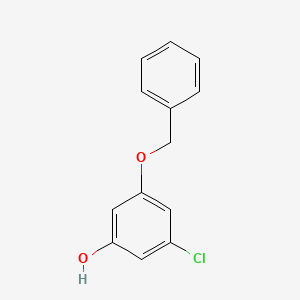 molecular formula C13H11ClO2 B3101549 3-(苄氧基)-5-氯苯酚 CAS No. 1394927-34-4