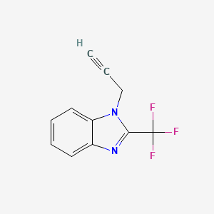molecular formula C11H7F3N2 B3101581 1-(2-propynyl)-2-(trifluoromethyl)-1H-1,3-benzimidazole CAS No. 139591-04-1