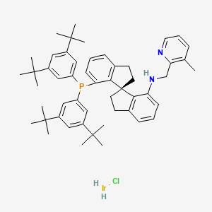 Chlorodihydrido{(R)-(+)-7-Bis(3,5-di-t-butylphenyl)phosphino-7'-[(3-methylpyridine-2-ylmethyl)amino]-2,2',3,3'-tetrahydro-1,1'-spirobiindane}iridium(III)