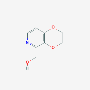 molecular formula C8H9NO3 B3101597 (2,3-Dihydro-[1,4]dioxino-[2,3-c]pyridin-5-yl)methanol CAS No. 139645-12-8