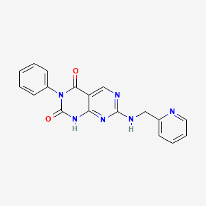 3-phenyl-7-[(pyridin-2-ylmethyl)amino]pyrimido[4,5-d]pyrimidine-2,4(1H,3H)-dione