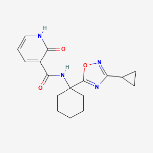 N-[1-(3-cyclopropyl-1,2,4-oxadiazol-5-yl)cyclohexyl]-2-hydroxynicotinamide