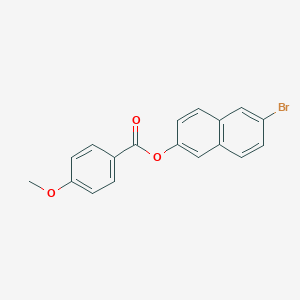 molecular formula C18H13BrO3 B310164 6-Bromo-2-naphthyl 4-methoxybenzoate 