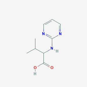 molecular formula C9H13N3O2 B3101665 3-Methyl-2-(pyrimidin-2-ylamino)butanoic acid CAS No. 1396966-96-3