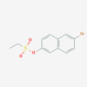 molecular formula C12H11BrO3S B310168 6-Bromo-2-naphthyl ethanesulfonate 