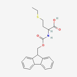 molecular formula C21H23NO4S B3101690 Fmoc-DL-ethionine CAS No. 1396988-59-2