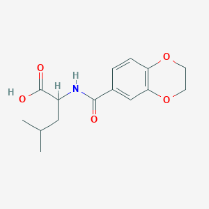 2-[(2,3-Dihydro-benzo[1,4]dioxine-6-carbonyl)-amino]-4-methyl-pentanoic acid