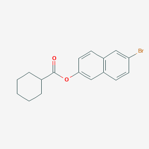 molecular formula C17H17BrO2 B310172 6-Bromo-2-naphthyl cyclohexanecarboxylate 