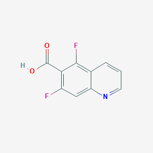 molecular formula C10H5F2NO2 B3101723 5,7-二氟喹啉-6-羧酸 CAS No. 1398504-28-3