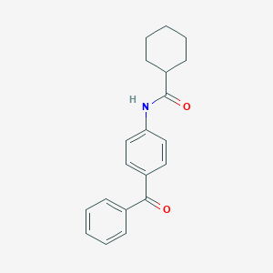 molecular formula C20H21NO2 B310173 N-(4-benzoylphenyl)cyclohexanecarboxamide 