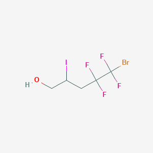 molecular formula C5H6BrF4IO B3101741 5-溴-4,4,5,5-四氟-2-碘-1-戊醇 CAS No. 139903-87-0