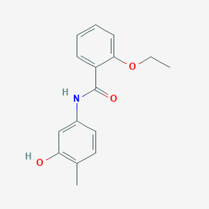 molecular formula C16H17NO3 B310175 2-ethoxy-N-(3-hydroxy-4-methylphenyl)benzamide 