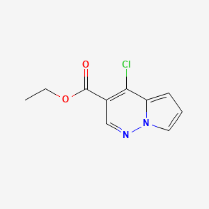 molecular formula C10H9ClN2O2 B3101762 4-氯吡咯并[1,2-b]哒嗪-3-甲酸乙酯 CAS No. 1400688-74-5