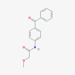 molecular formula C16H15NO3 B310177 N-(4-benzoylphenyl)-2-methoxyacetamide 