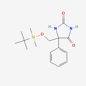 5-(((Tert-butyldimethylsilyl)oxy)methyl)-5-phenylimidazolidine-2,4-dione