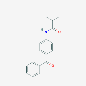 molecular formula C19H21NO2 B310179 N-(4-benzoylphenyl)-2-ethylbutanamide 