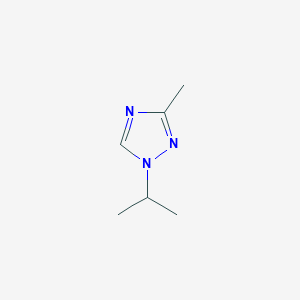 molecular formula C6H11N3 B3101793 1-isopropyl-3-methyl-1H-1,2,4-triazole CAS No. 1401305-30-3
