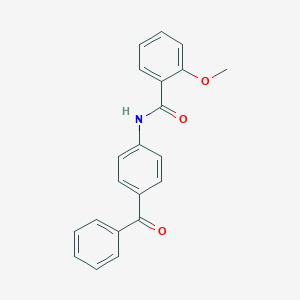 molecular formula C21H17NO3 B310180 N-(4-benzoylphenyl)-2-methoxybenzamide 