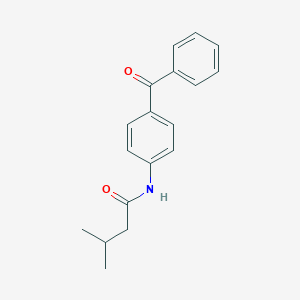 N-(4-benzoylphenyl)-3-methylbutanamide