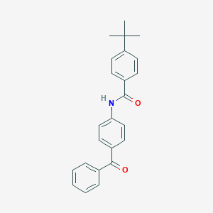 molecular formula C24H23NO2 B310183 N-(4-benzoylphenyl)-4-tert-butylbenzamide 