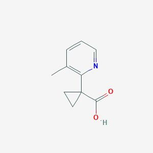 molecular formula C10H11NO2 B3101830 1-(3-Methylpyridin-2-yl)cyclopropane-1-carboxylic acid CAS No. 1402232-84-1
