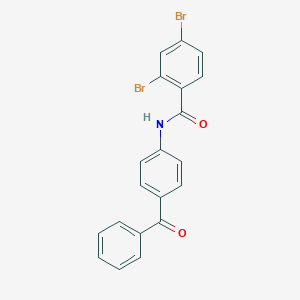 N-(4-benzoylphenyl)-2,4-dibromobenzamide