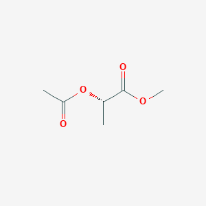 molecular formula C6H10O4 B3101851 (S)-methyl 2-methylcarbonyloxypropanoate CAS No. 14031-88-0