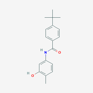 molecular formula C18H21NO2 B310186 4-tert-butyl-N-(3-hydroxy-4-methylphenyl)benzamide 