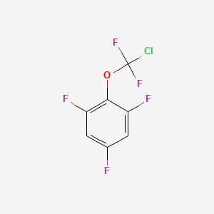 molecular formula C7H2ClF5O B3101890 2-[Chloro(difluoro)methoxy]-1,3,5-trifluoro-benzene CAS No. 1404193-53-8
