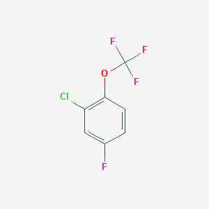 molecular formula C7H3ClF4O B3101893 2-Chloro-4-fluoro-1-(trifluoromethoxy)benzene CAS No. 1404194-16-6