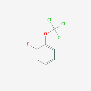 molecular formula C7H4Cl3FO B3101901 1-Fluoro-2-(trichloromethoxy)benzene CAS No. 1404194-87-1