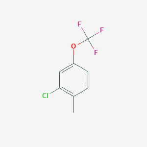 molecular formula C8H6ClF3O B3101907 2-Chloro-1-methyl-4-(trifluoromethoxy)benzene CAS No. 1404195-10-3