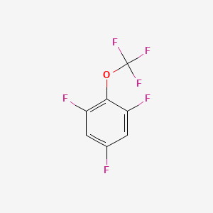molecular formula C7H2F6O B3101919 1,3,5-Trifluoro-2-(trifluoromethoxy)benzene CAS No. 1404195-19-2