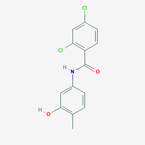 molecular formula C14H11Cl2NO2 B310192 2,4-dichloro-N-(3-hydroxy-4-methylphenyl)benzamide 