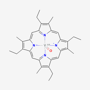 molecular formula C32H36N4OV B3101949 Vanadium, oxo[2,7,12,17-tetraethyl-3,8,13,18-tetramethylporphinato(2-)]- CAS No. 14055-20-0
