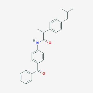 molecular formula C26H27NO2 B310197 N-(4-benzoylphenyl)-2-(4-isobutylphenyl)propanamide 